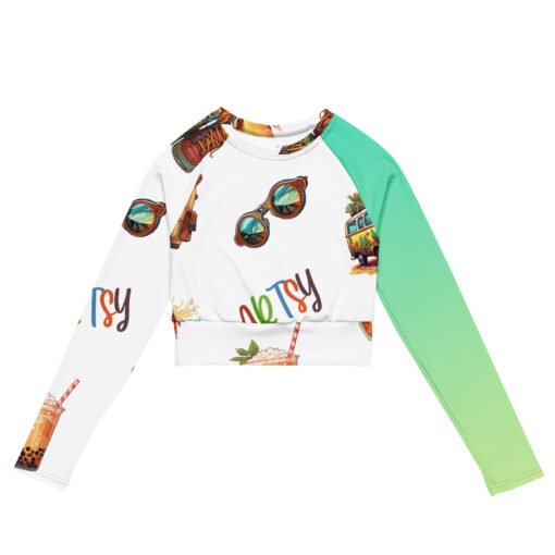 Artsty Recycled long-sleeve crop top - Image 5